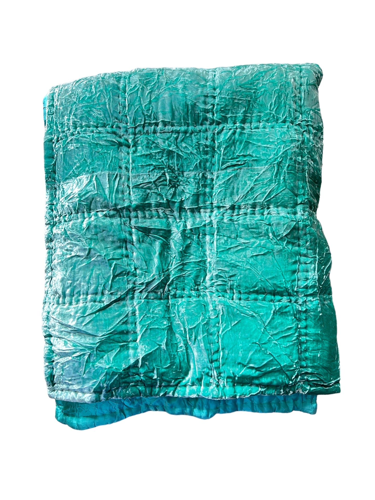 Silk + Velvet Luxury Quilt Emerald