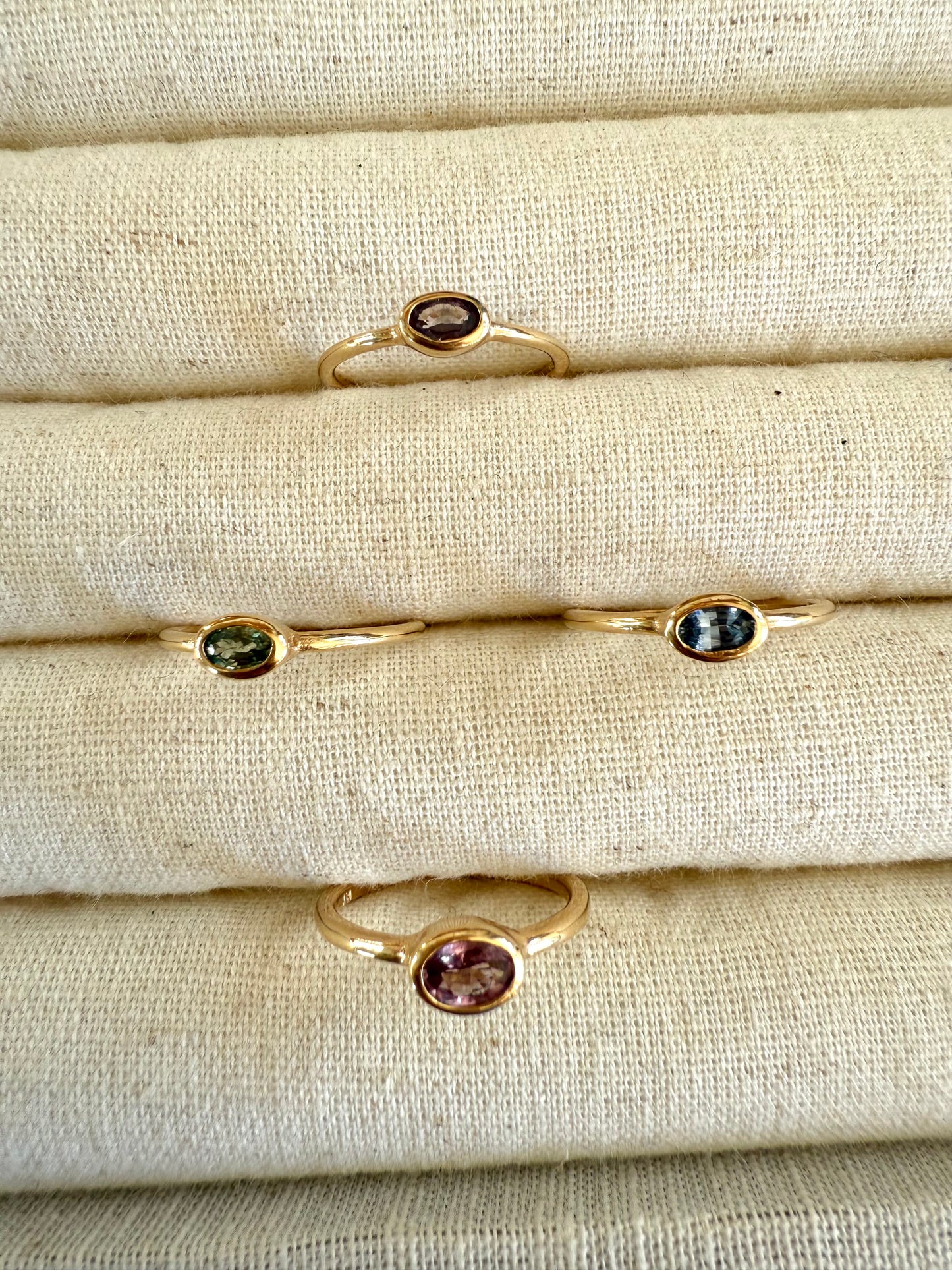 14k Gold Stacker Rings