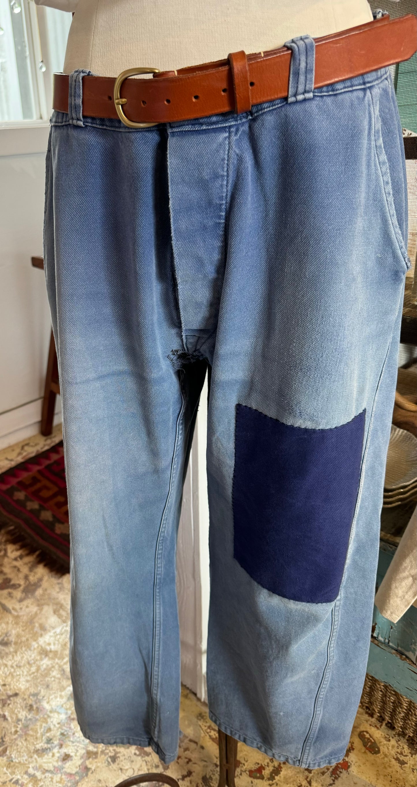 Moleskin Trousers Vintage French Workwear
