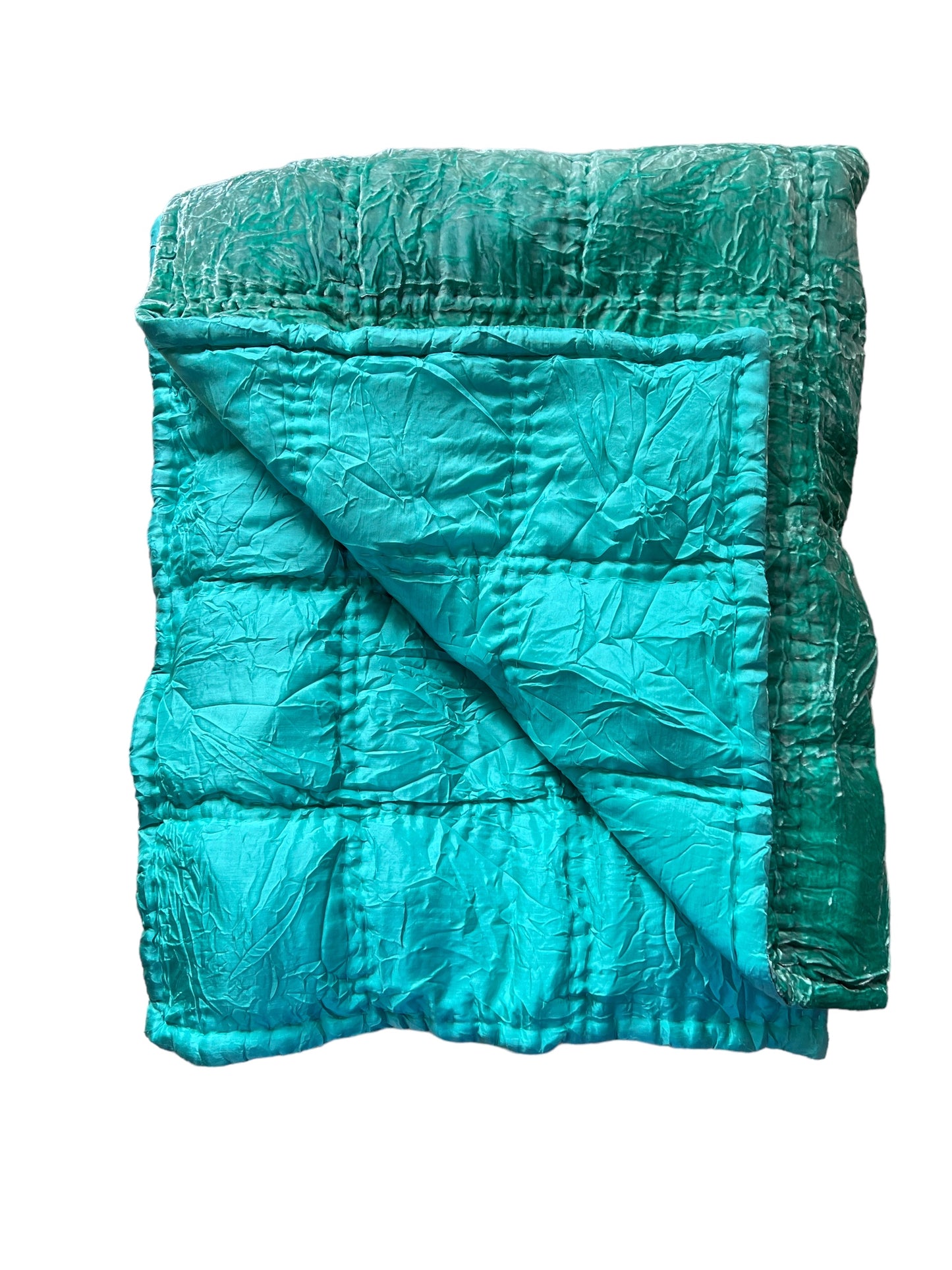 Silk + Velvet Luxury Quilt Emerald