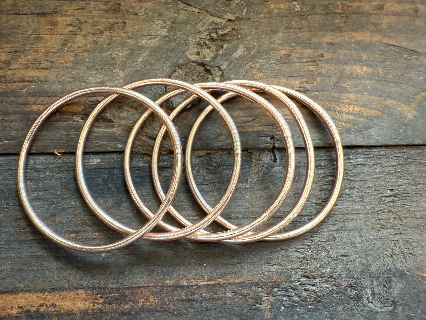 Champagne Prayer Bangle Thin Single