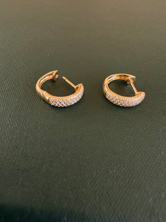 Diamond + 14k gold quad row