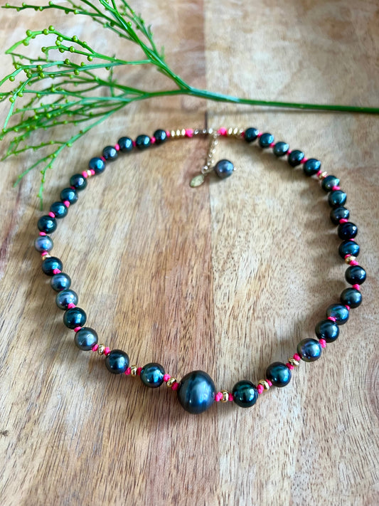 Camilla Tahitian pearl necklace