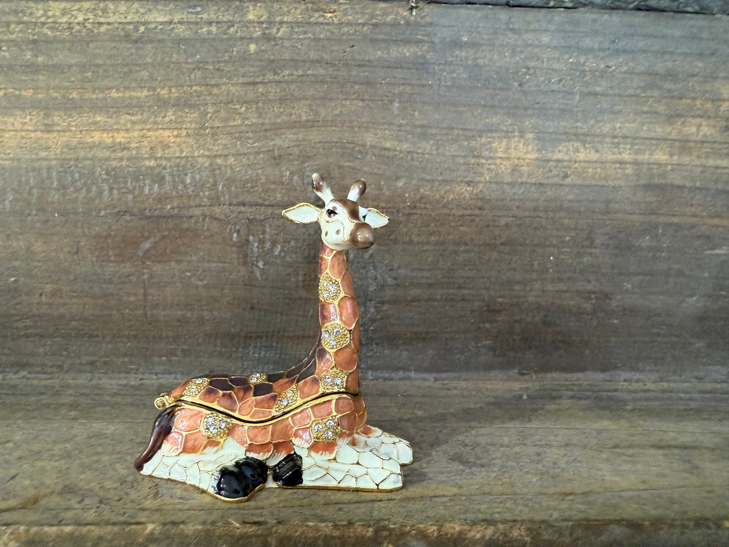 Giraffe Enamel Keepsake