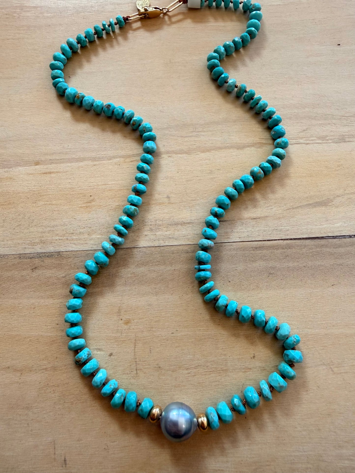 Turquoise gemstone necklace