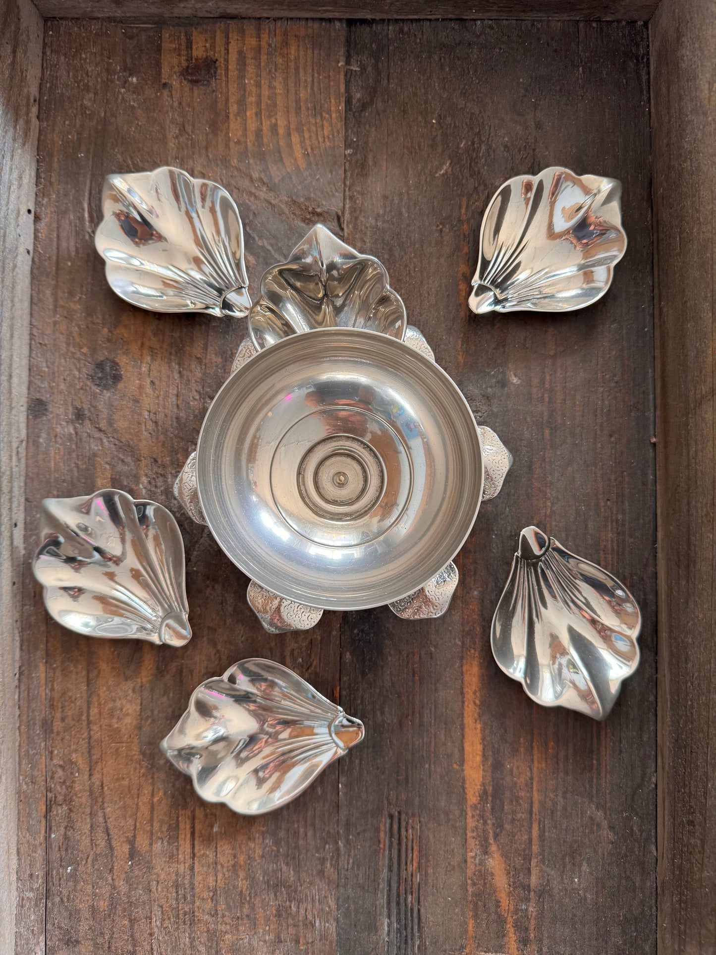 Mid Century Six Petal Flower Ashtray / Catch-all
