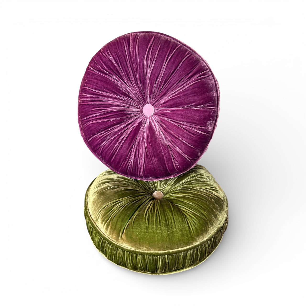 Silk + Velvet Luxury Round Pillow