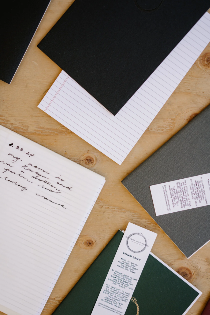 The Onion Skin Journal Linen Soft Cover Cahier