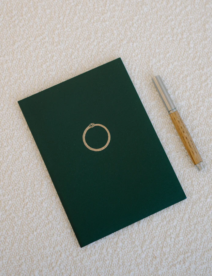The Onion Skin Journal Extra Large Ouroboros Hard Cover Notebook