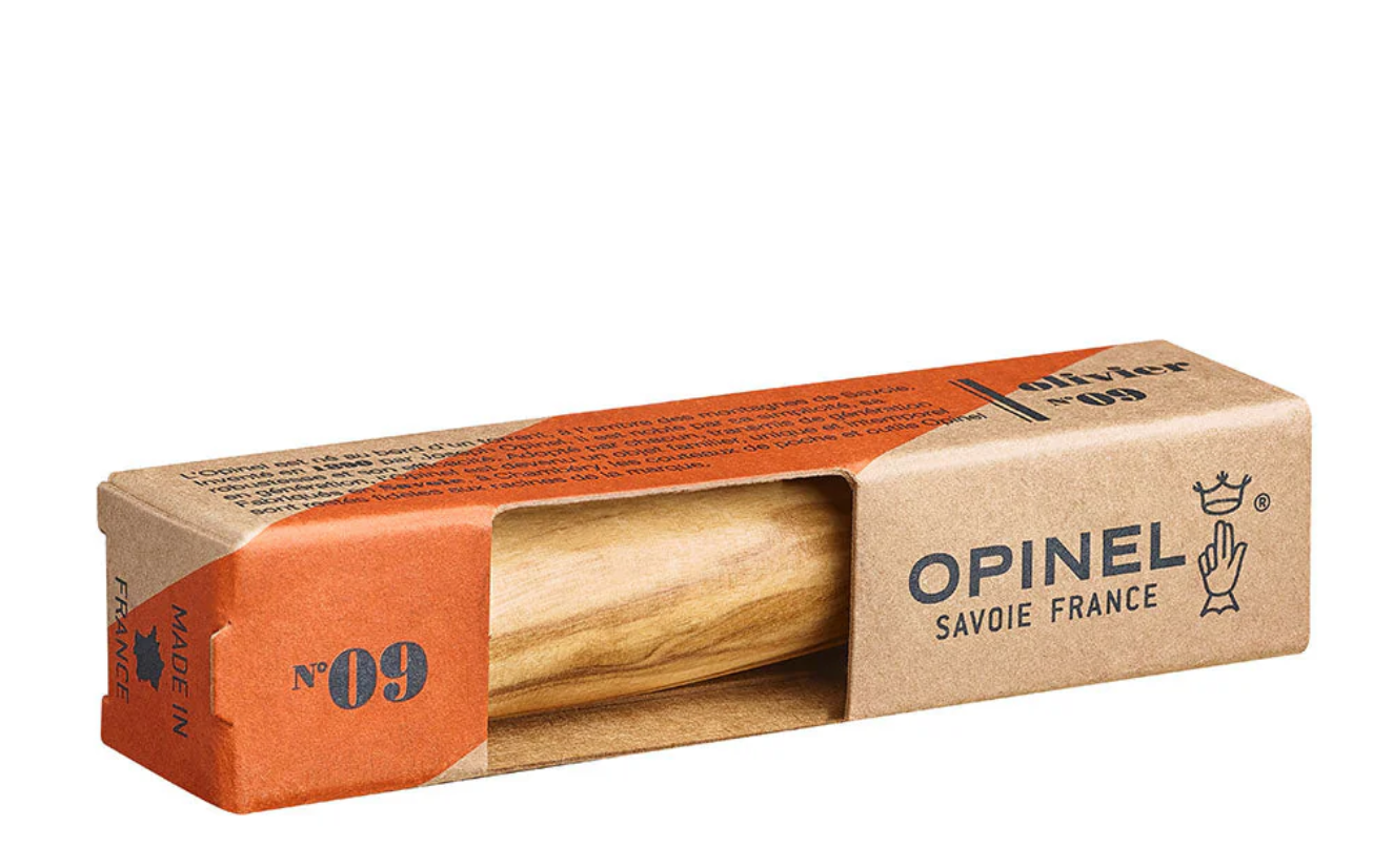 Opinel No. 9 Stainless Olive Wood