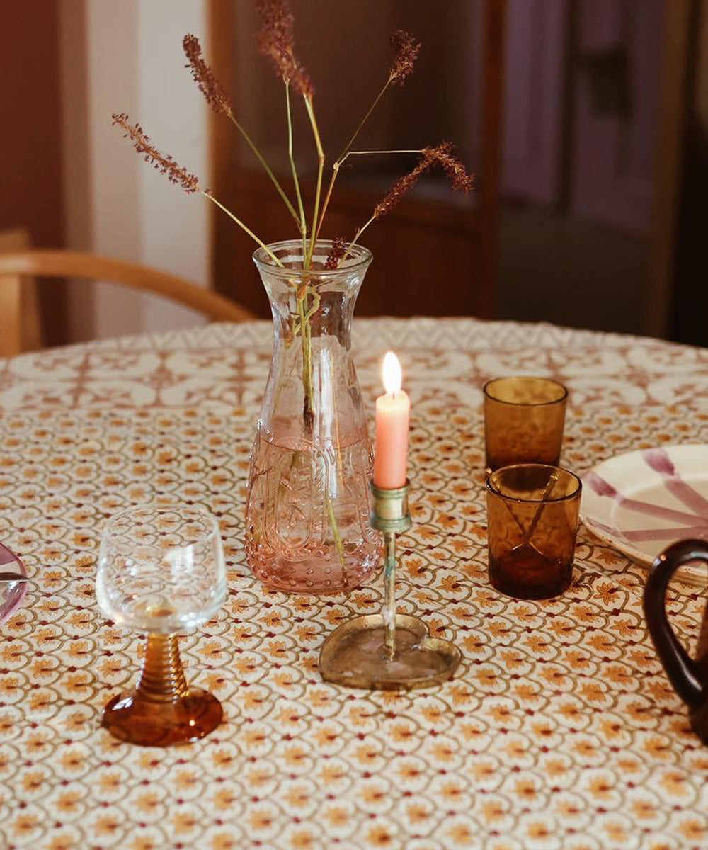 Bamboo Heart Candle Holder