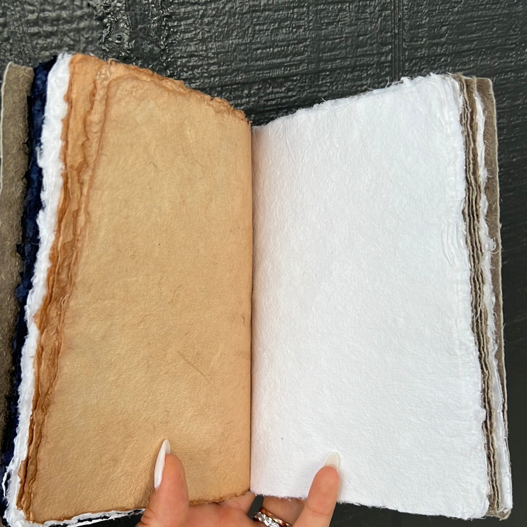 Handmade Paper Notebook 12x18cm