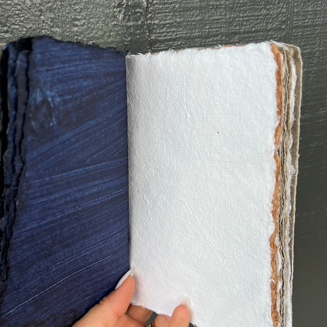 Handmade Paper Notebook 12x18cm