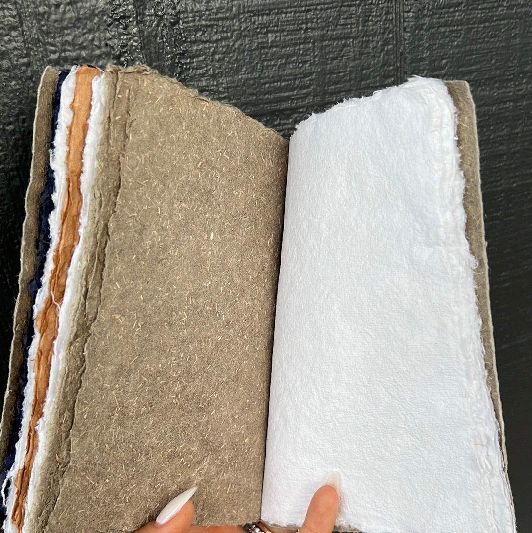 Handmade Paper Notebook 12x18cm