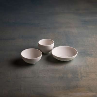 Chisana Assorted Bowls White