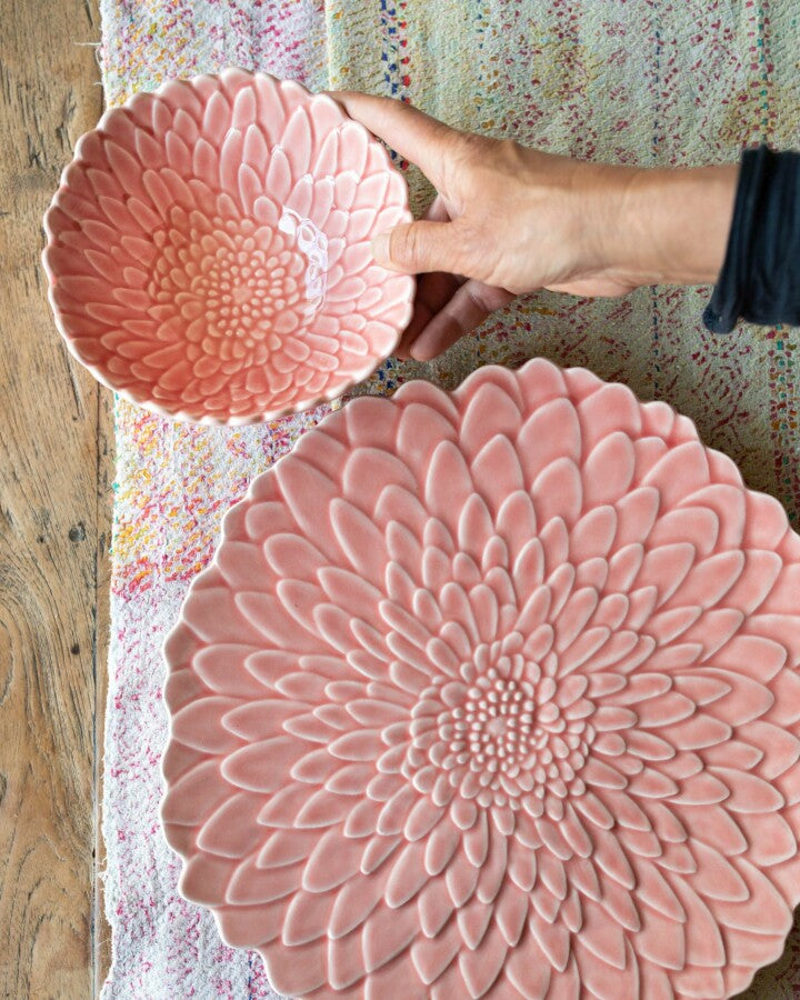 Dahlia Bloom Bowl Pink