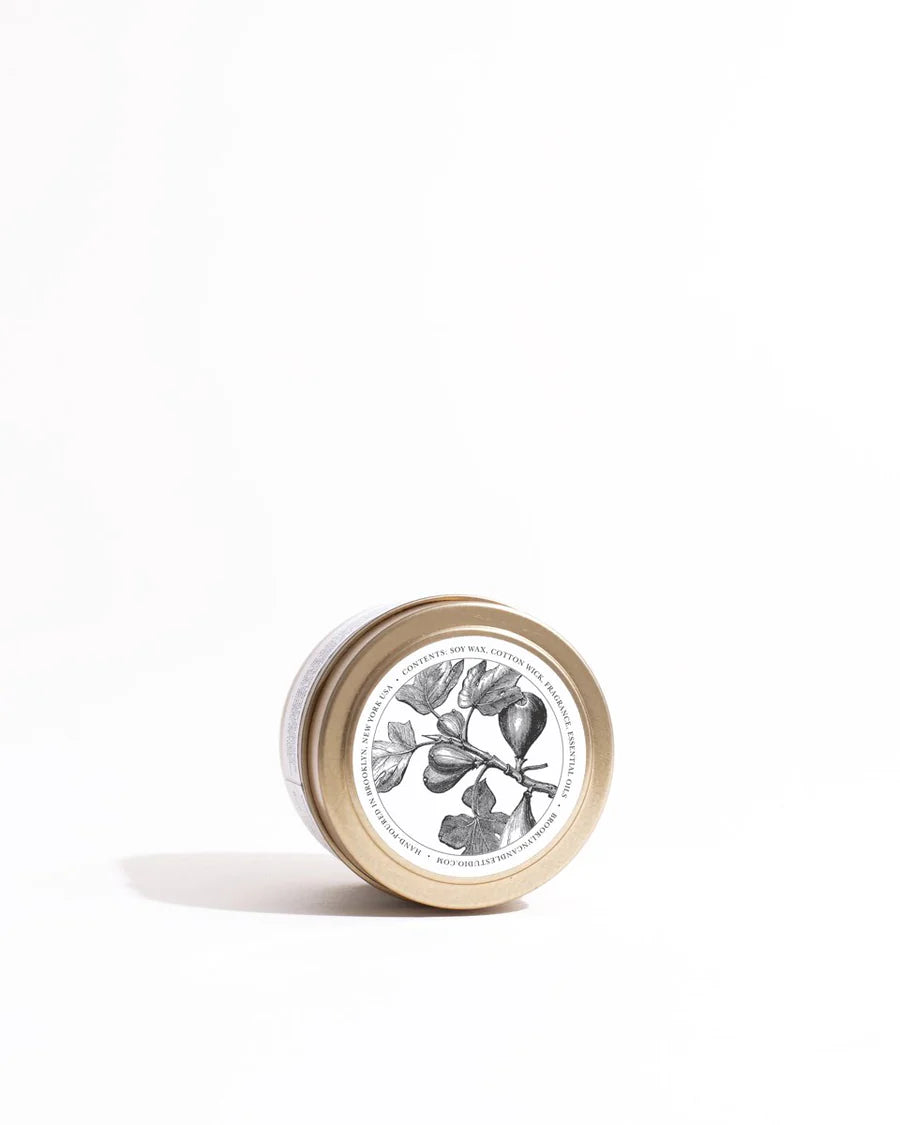 Sweet Fig Gold Travel Candle