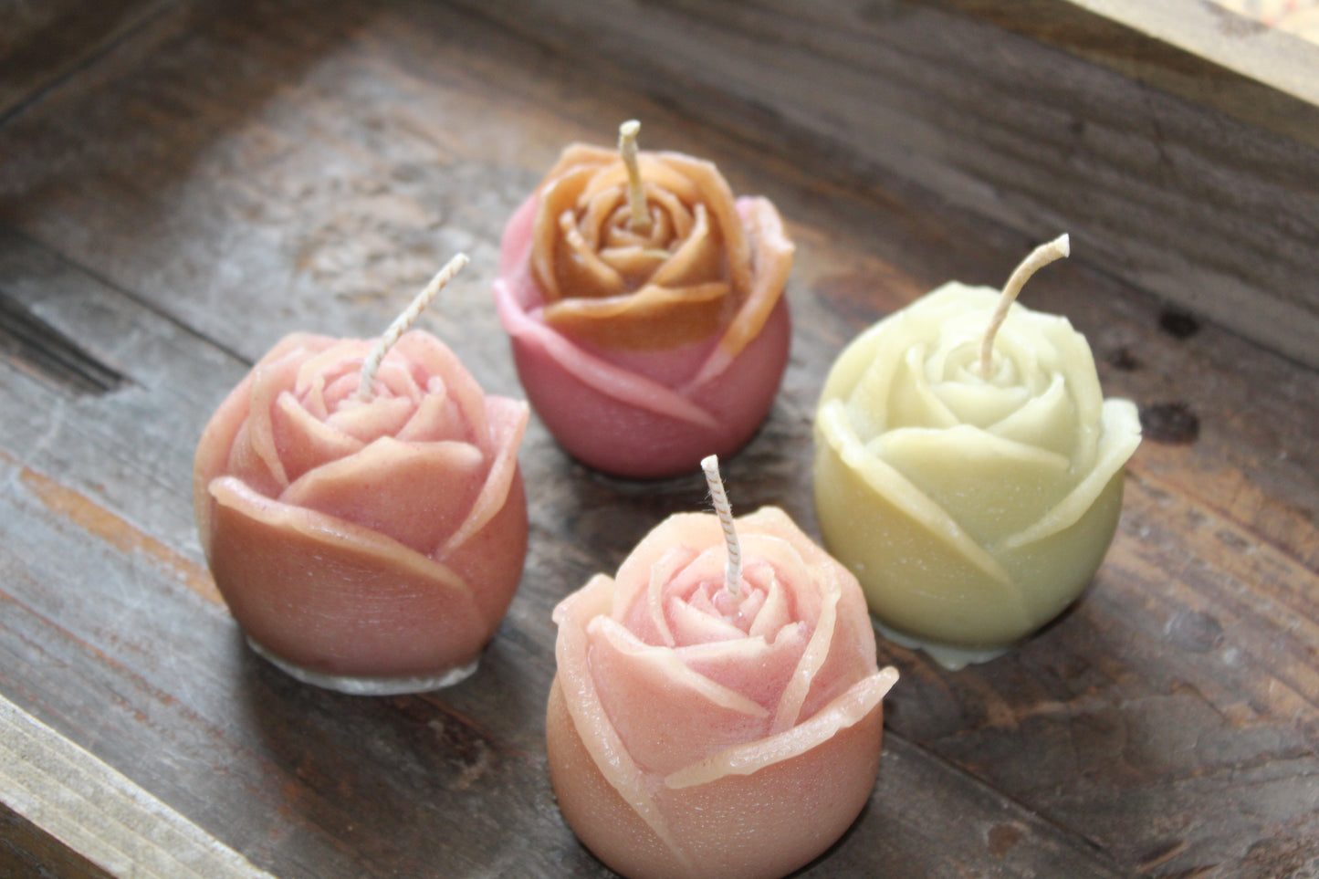 Large Rose Candle