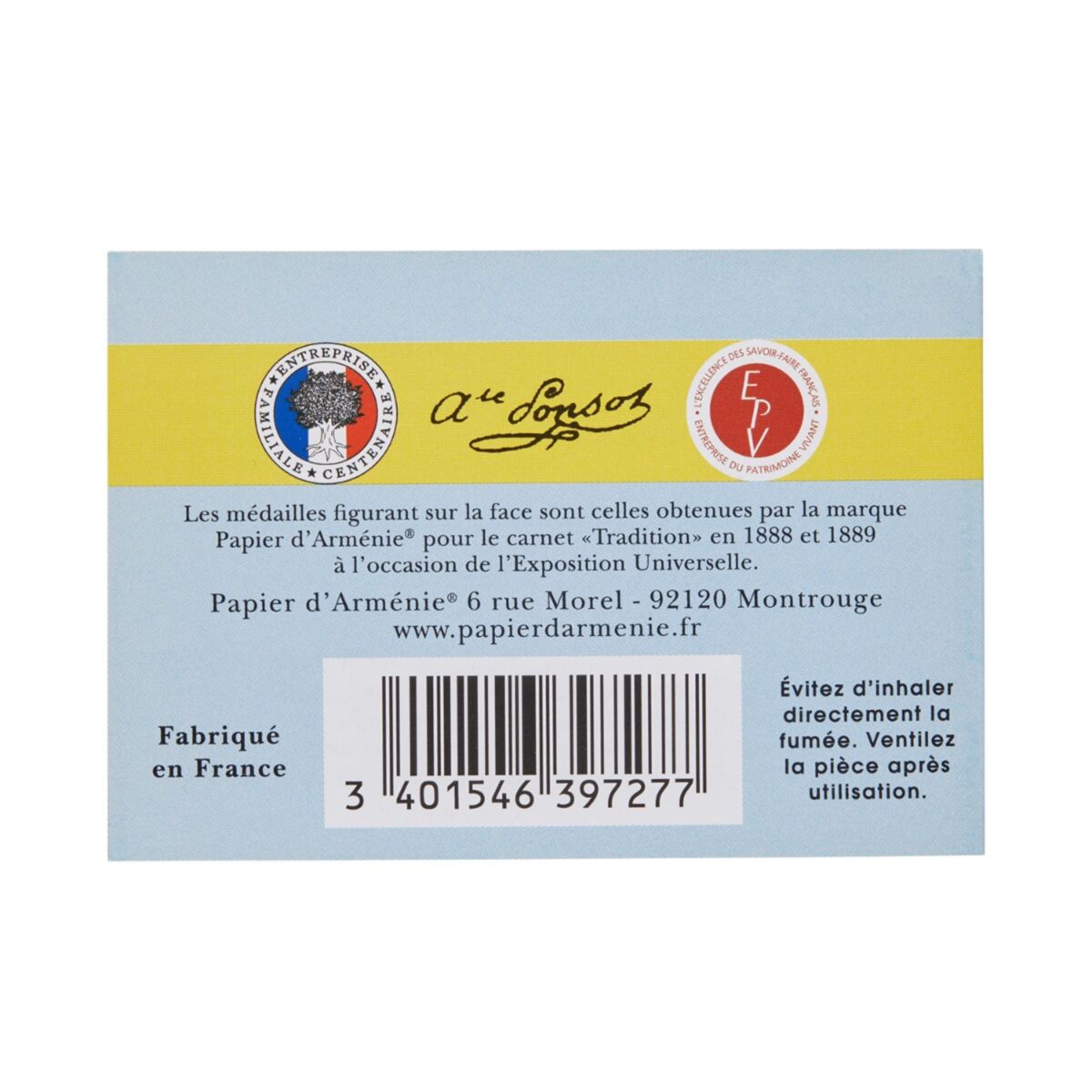 Papier d'Armenie Armenie