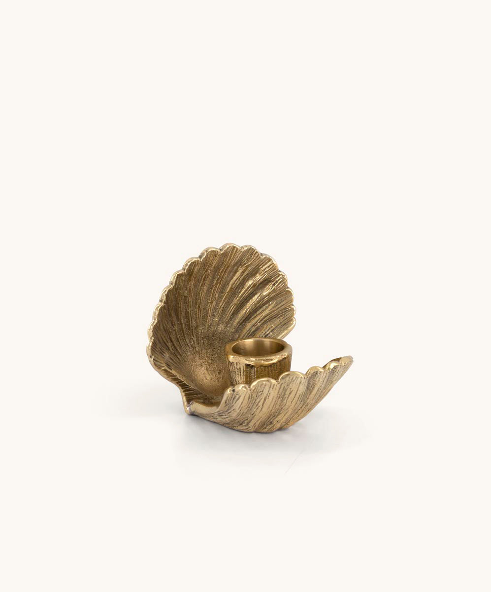 Clam Shell Candle Holder Small