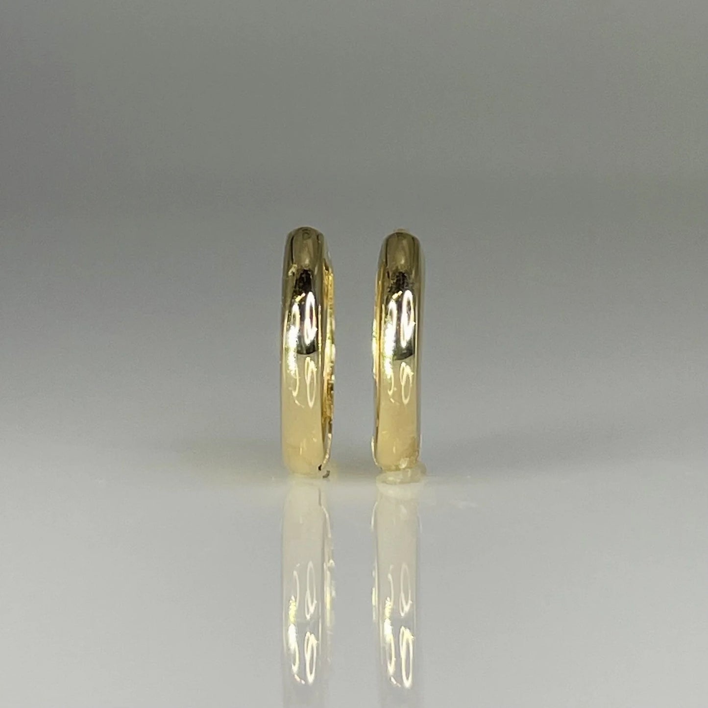 14K Yellow Gold Hoops