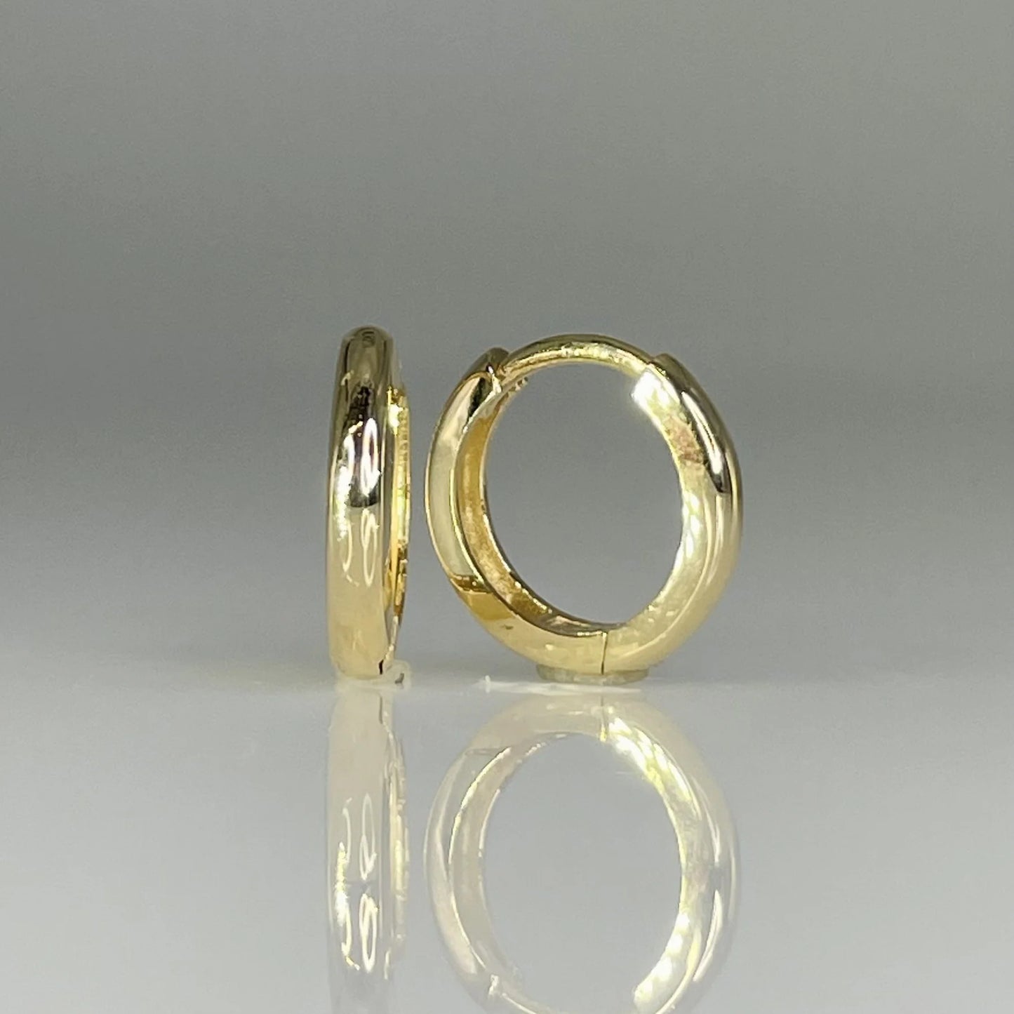 14K Yellow Gold Hoops