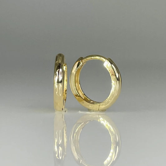14K Yellow Gold Hoops