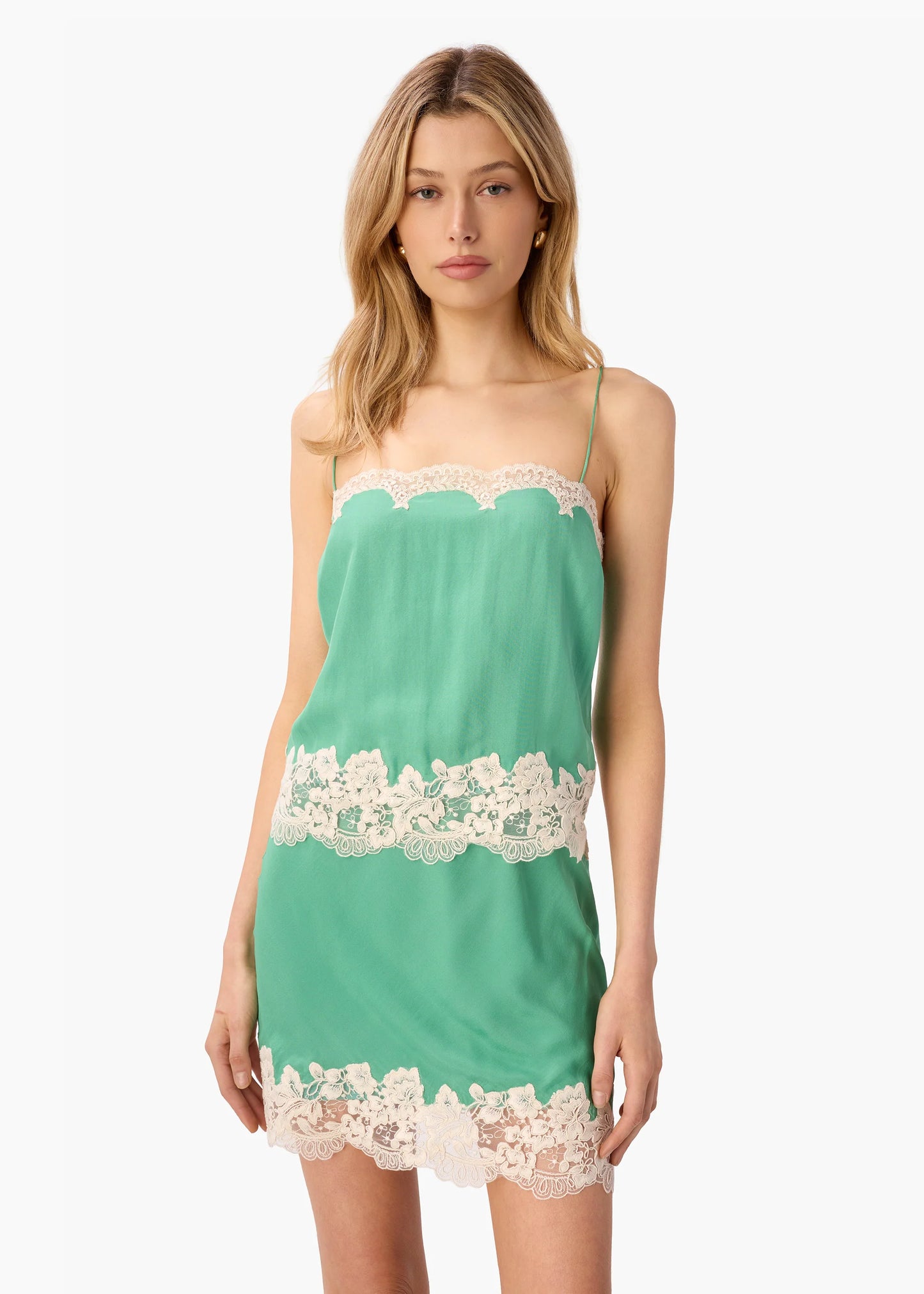 Inez Silk Mini Skirt