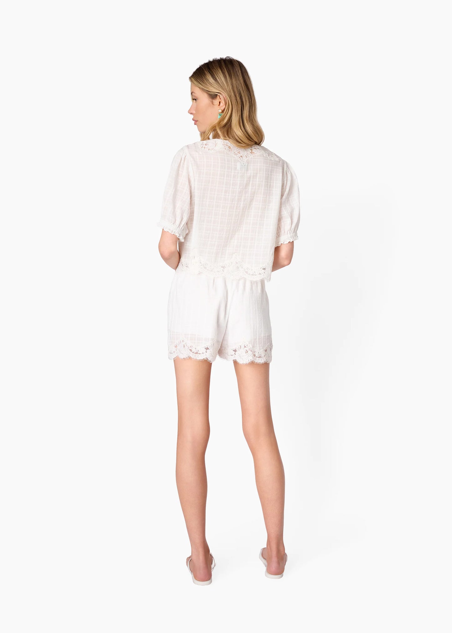 Junie Cotton Plaid Blouse
