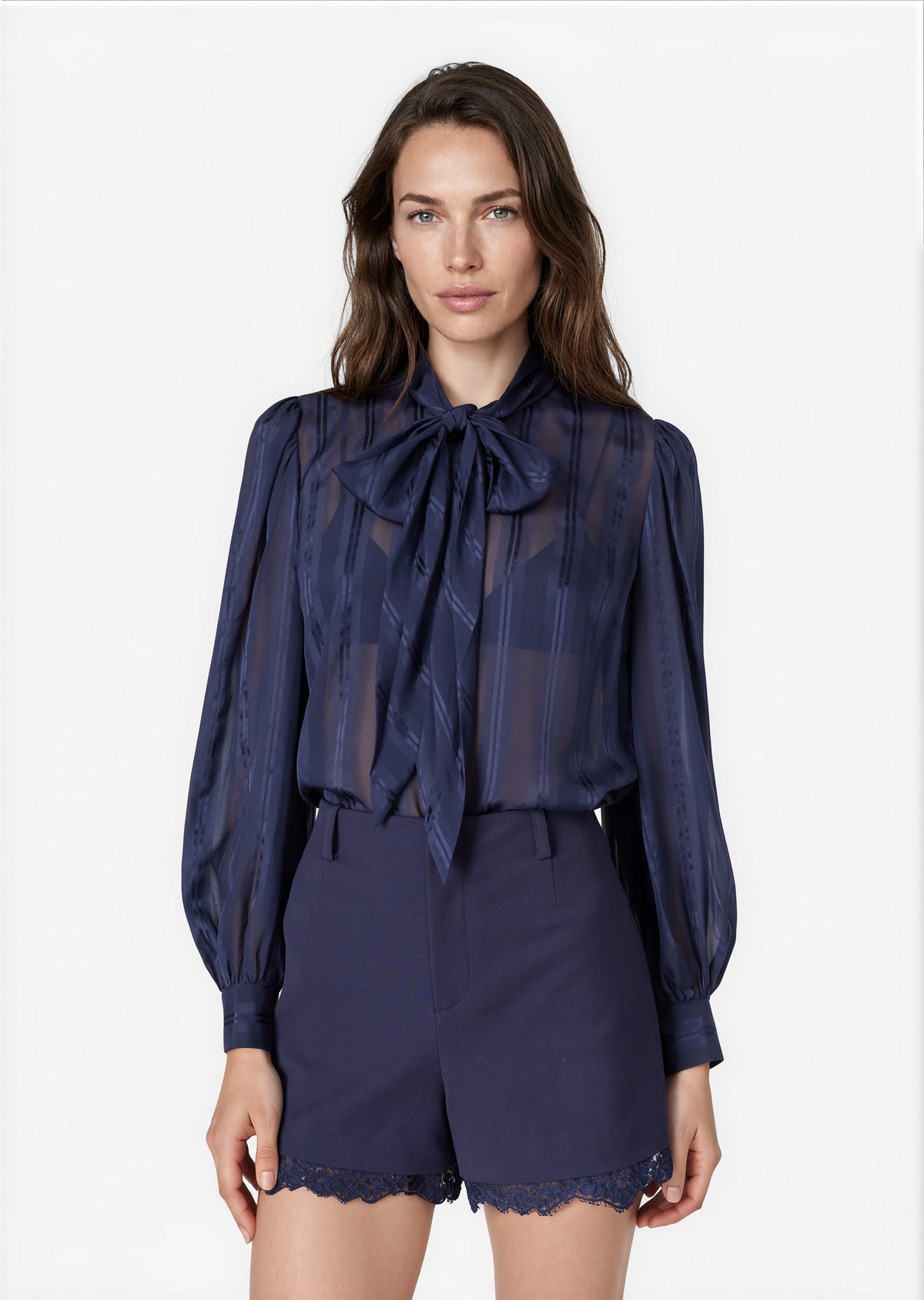Rema Silk Jacquard Navy