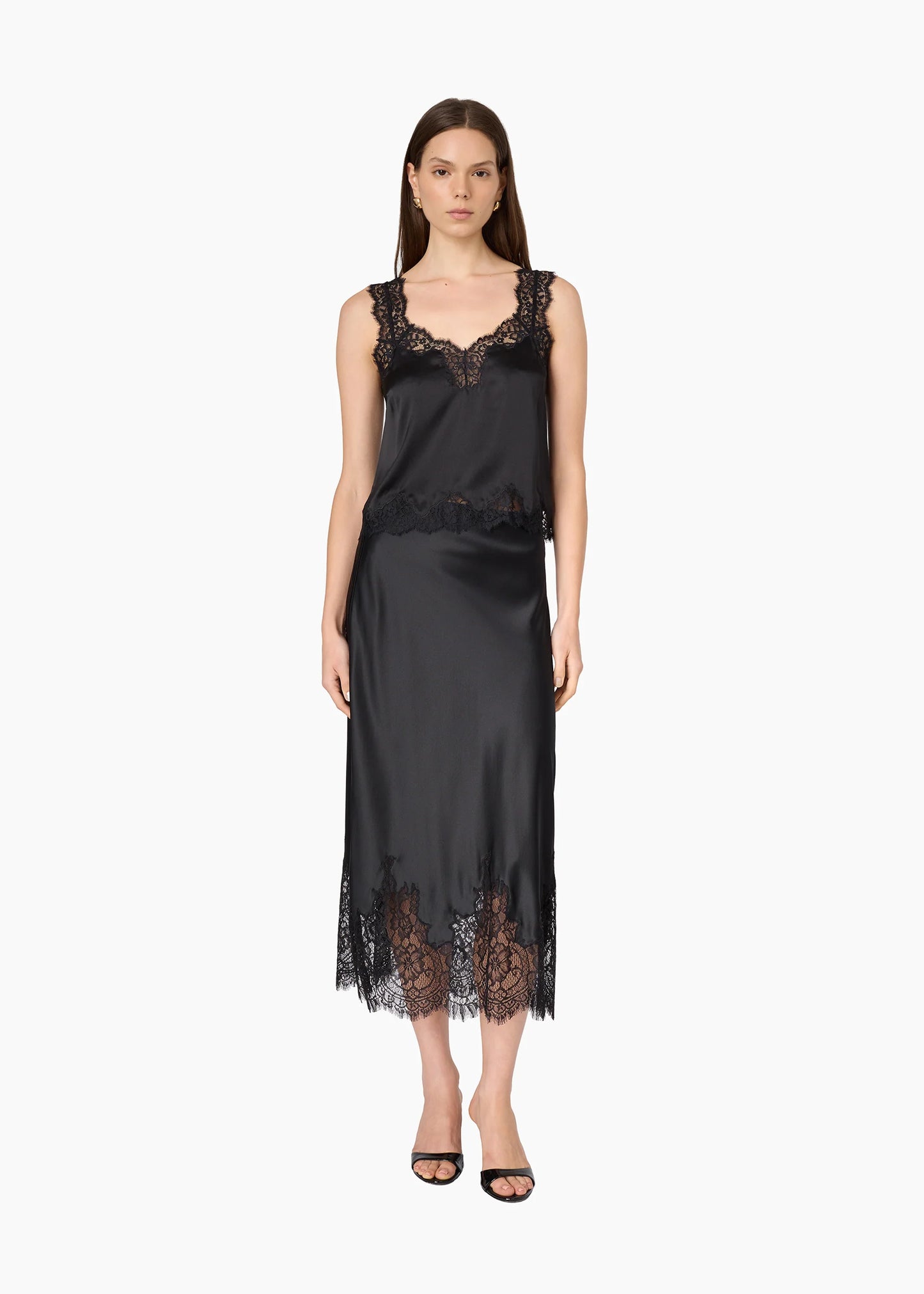 Tony Silk Cami Black
