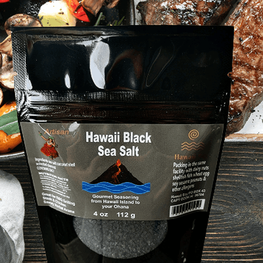 Hawaii Black Sea Salt - Gourmet Dried Spice
