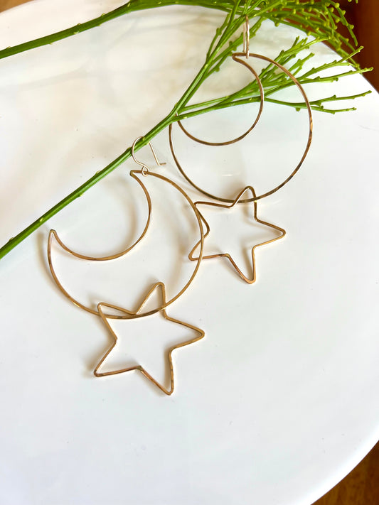 Moon Star Earring