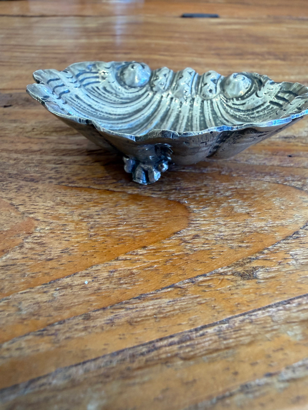 Antique Silver Decorative Shell dish