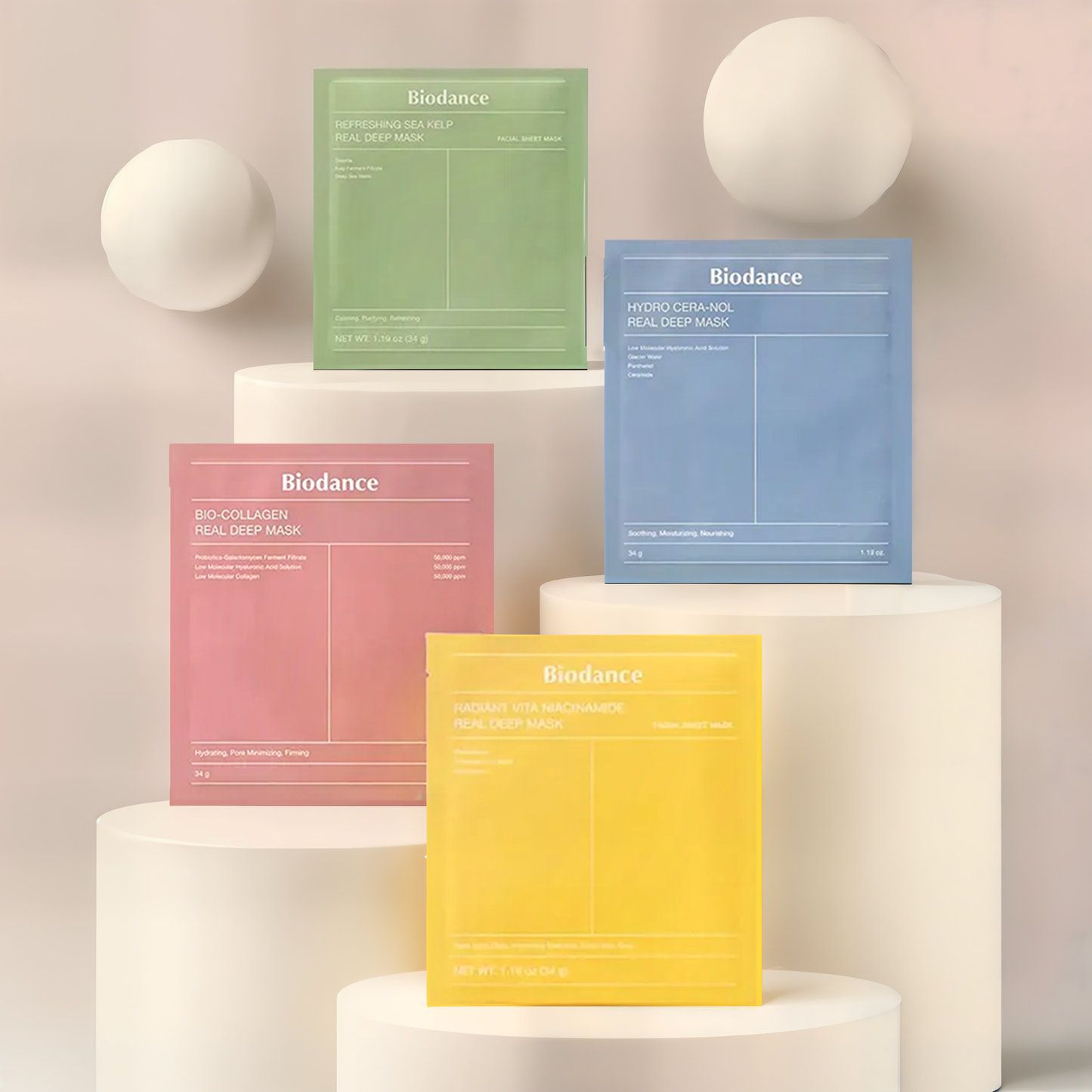 [Biodance] Bio Collagen Real Deep Overnight Mask 1EA 4 types: Collagen(Pink)