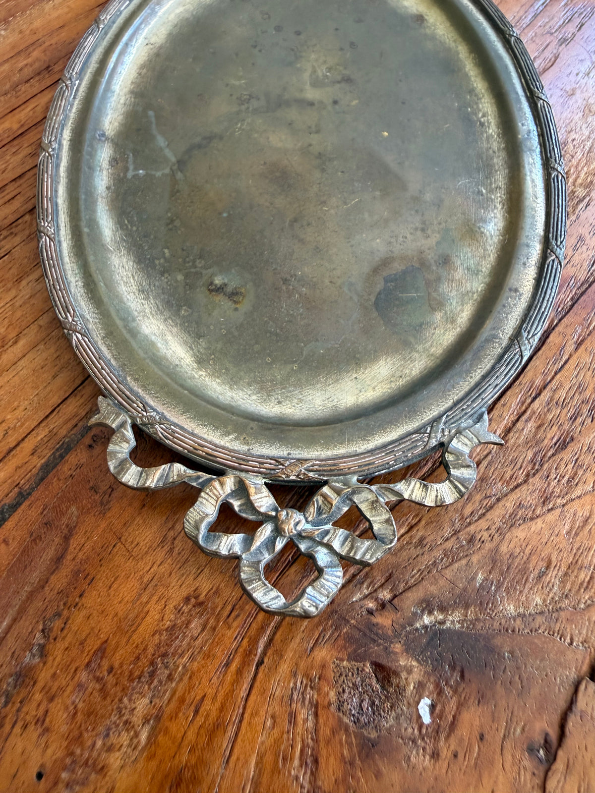 Antique Ribbon handle tray
