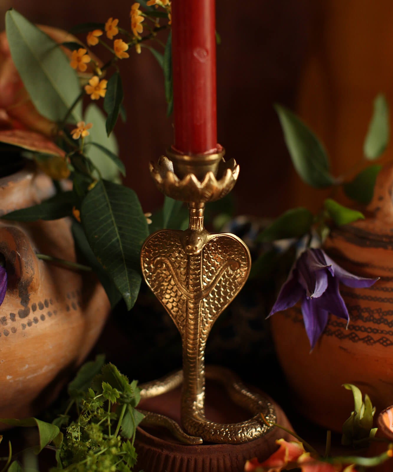 Snake Candle Holder