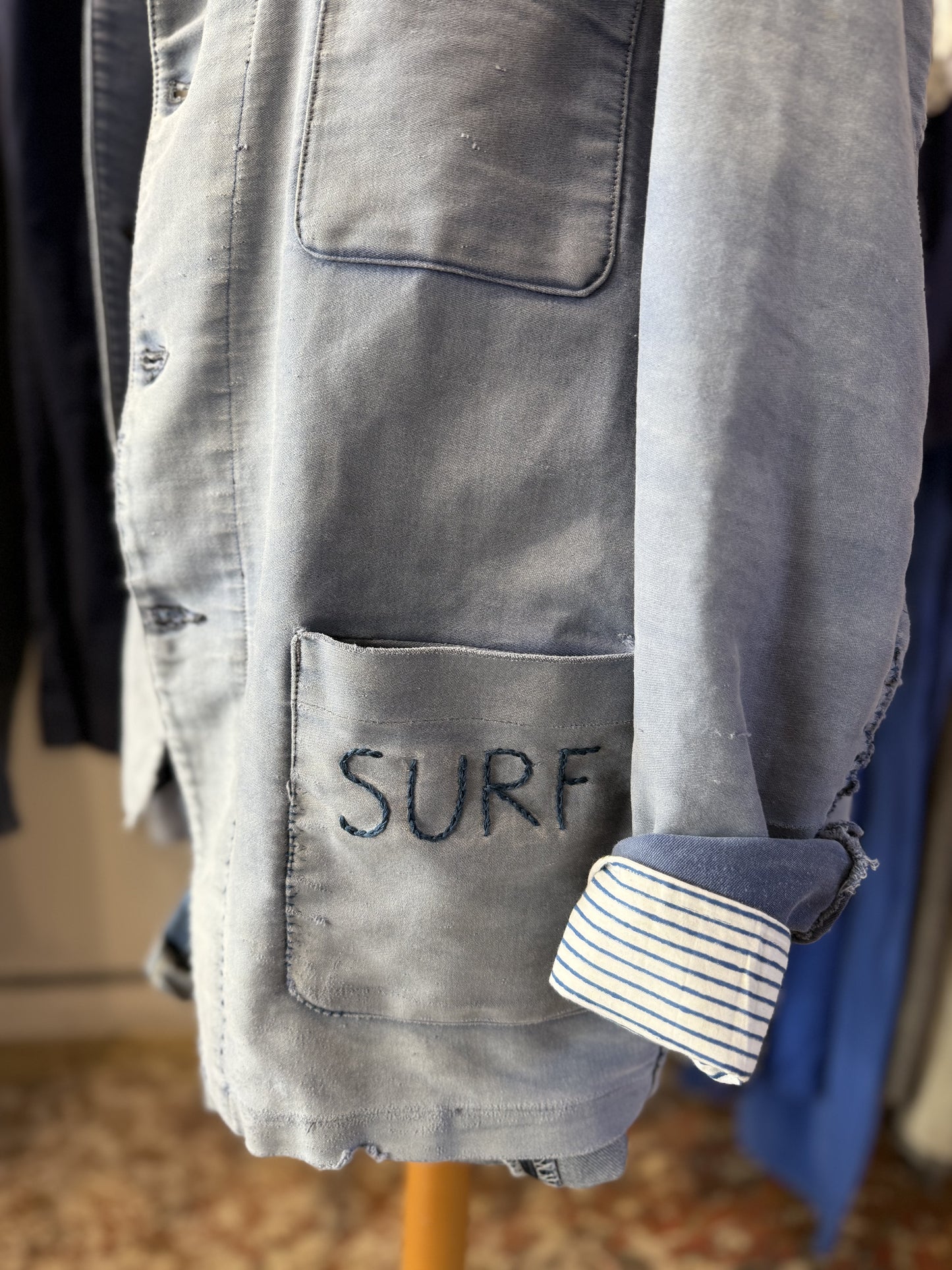 Moleskin Jkt repaired by hand PAU SURF