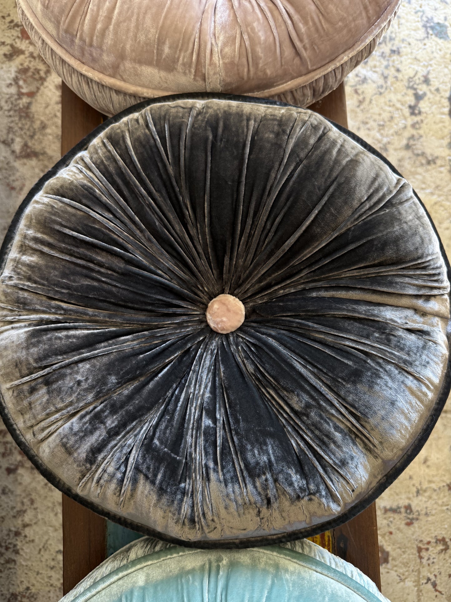 Silk + Velvet Luxury Round Pillow