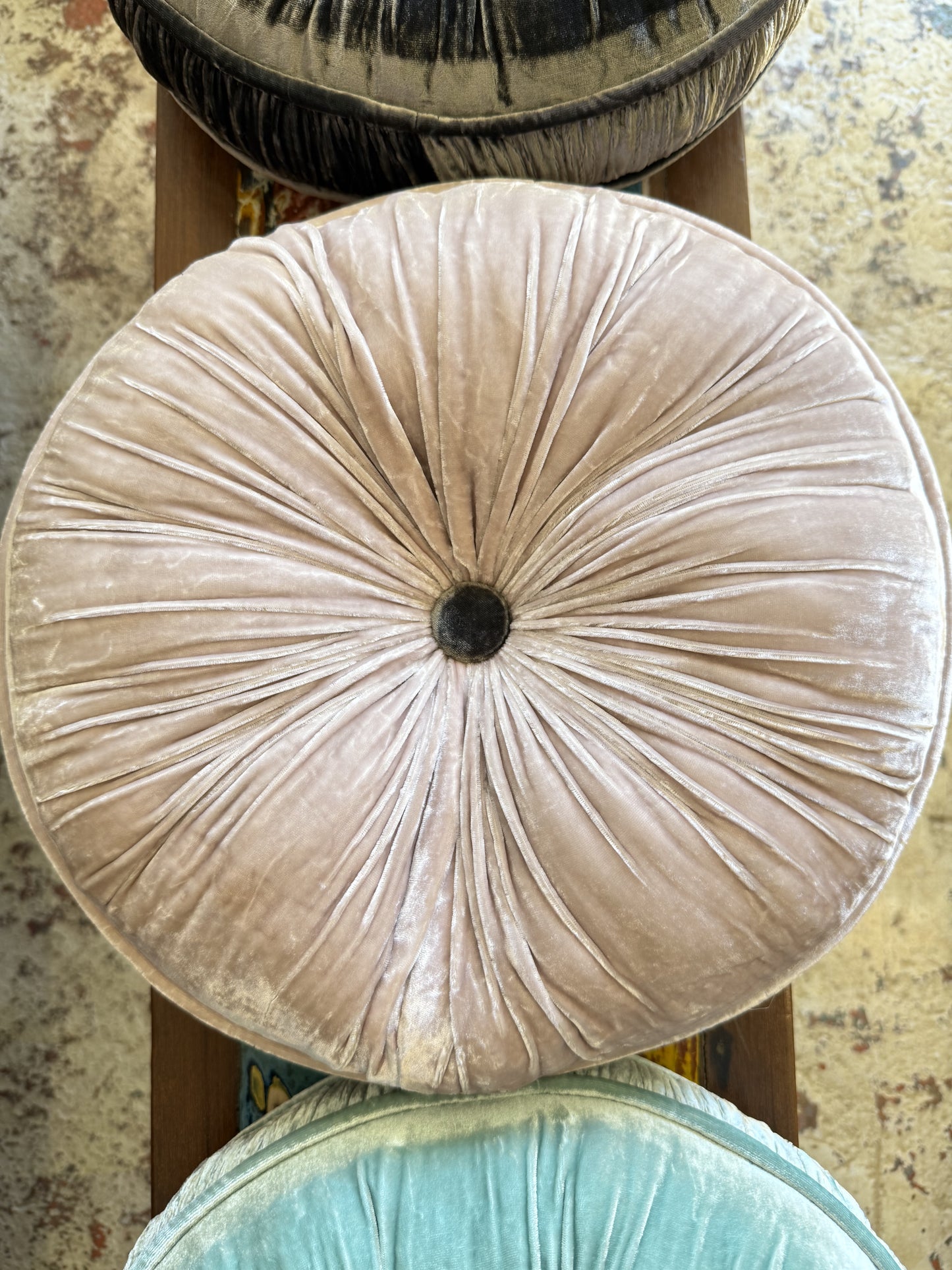 Silk + Velvet Luxury Round Pillow