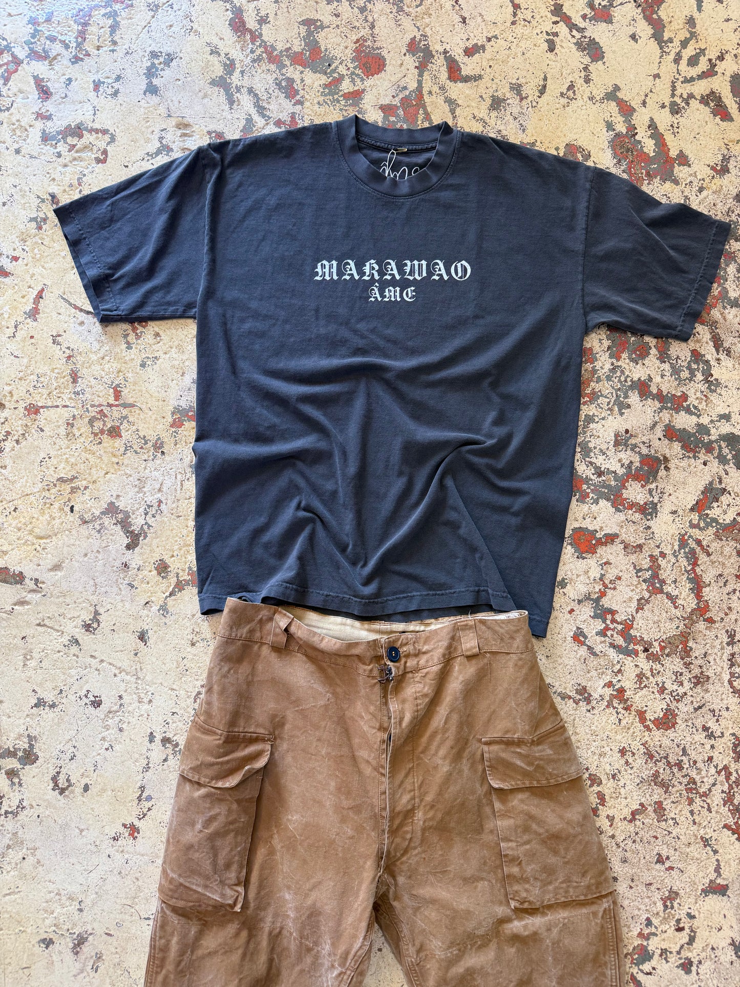 MAKAWAO ÂME Tee washed BLACK