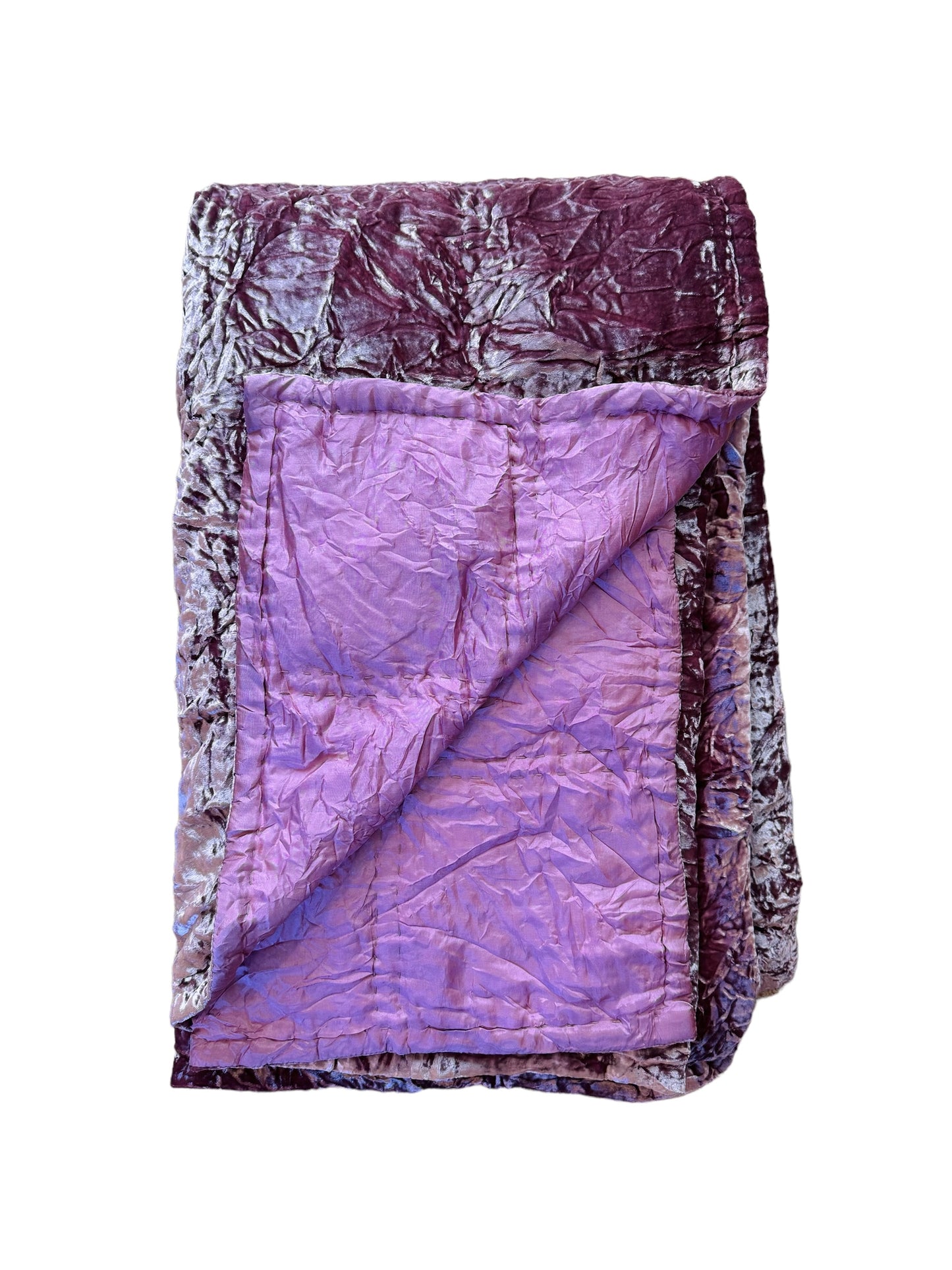 Silk + Velvet Luxury Quilt Pink Tourmaline