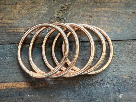 Champagne Prayer Bangle Thick Single