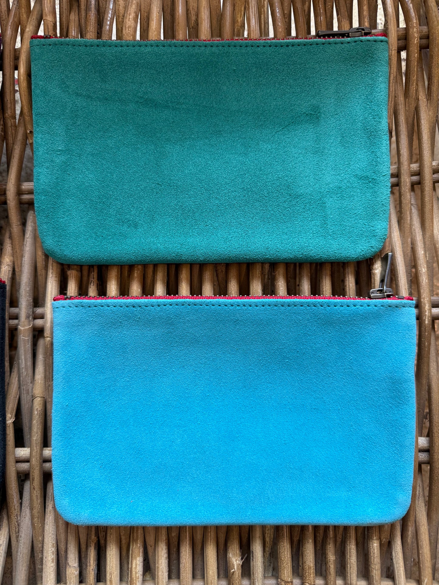 Leather Zipper Pouch Small