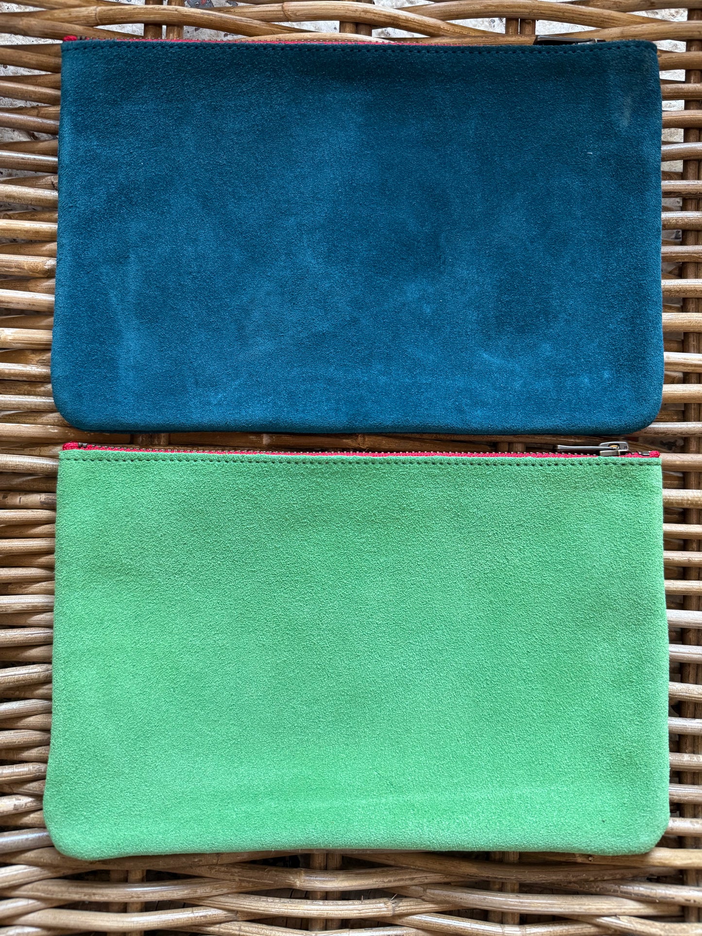 Leather Zipper Pouch Small