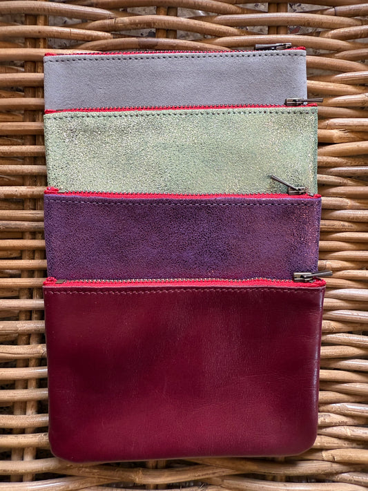 Leather Zipper Pouch XS