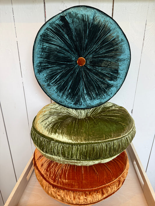 Silk + Velvet Luxury Round Pillow