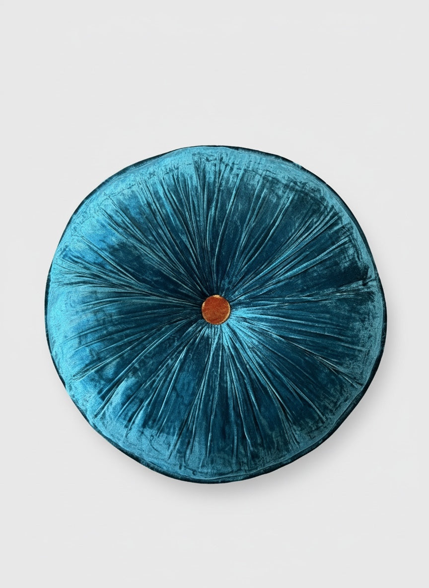 Silk + Velvet Luxury Round Pillow