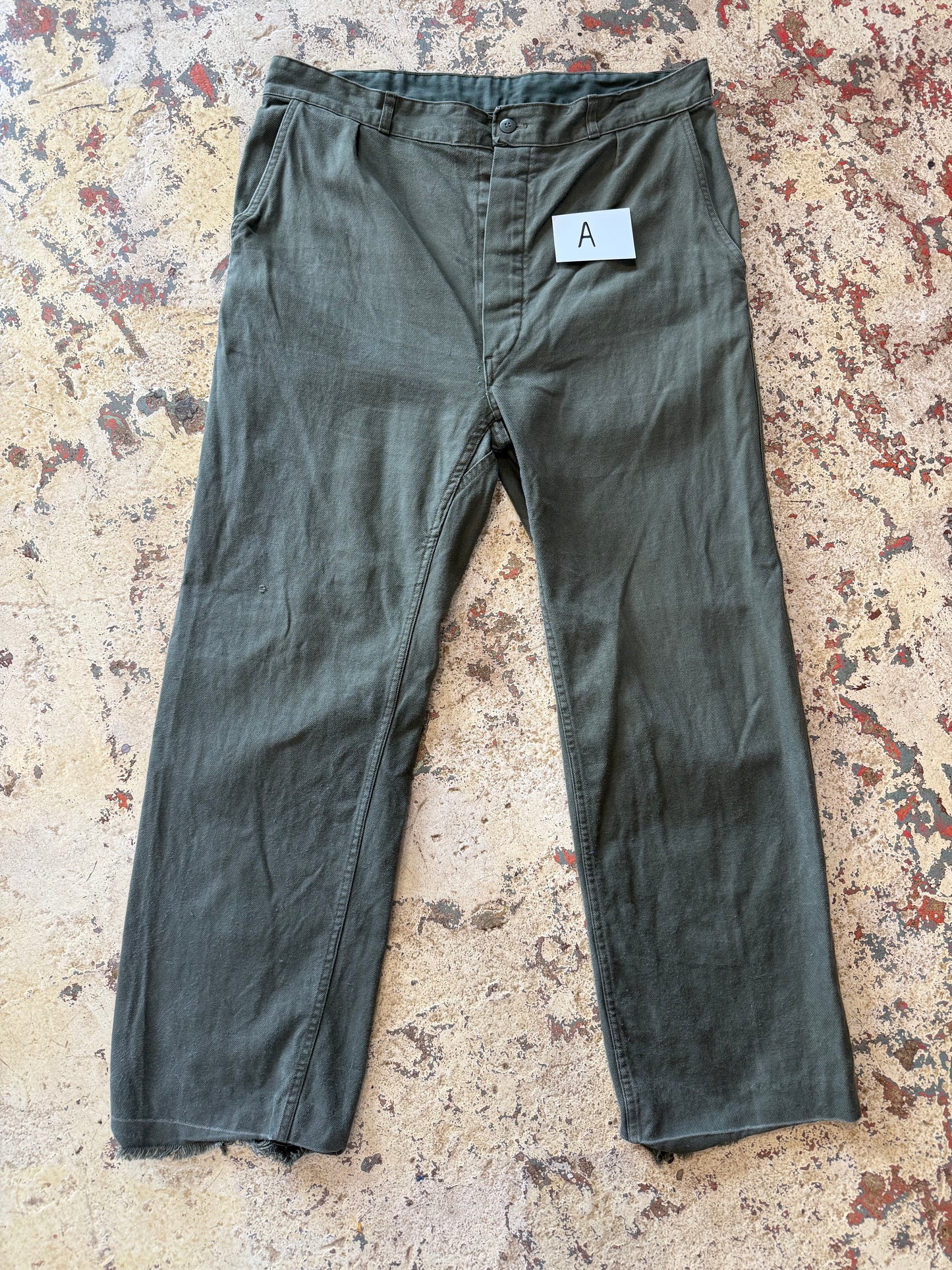 BLK LBL Vntg Military Pleated Trousers