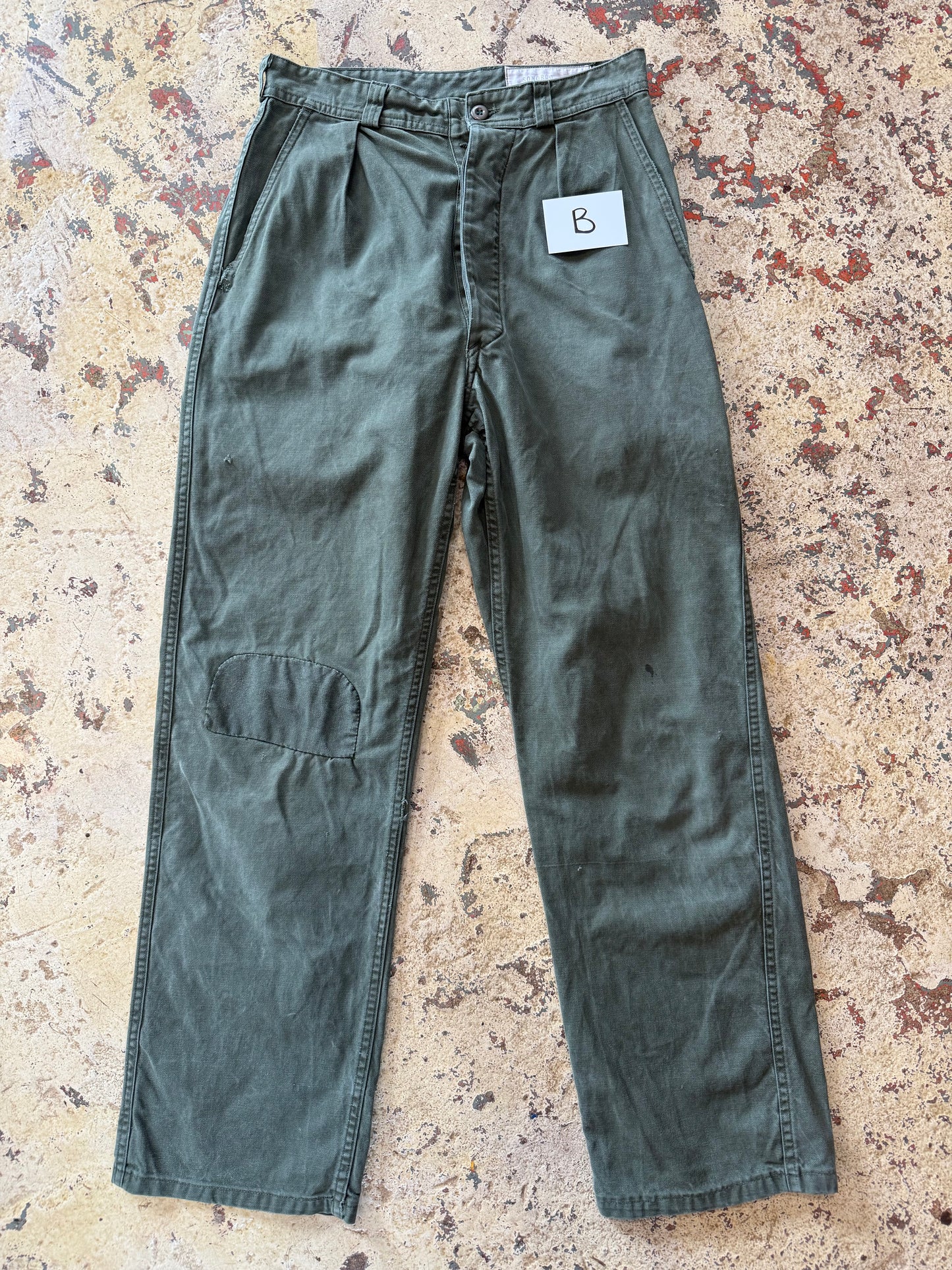 BLK LBL Vntg Military Pleated Trousers